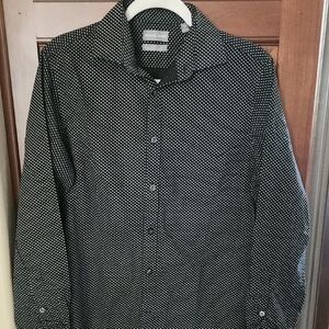 Michael Kors Black and White Dotted Shirt